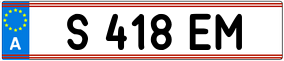 Trailer License Plate